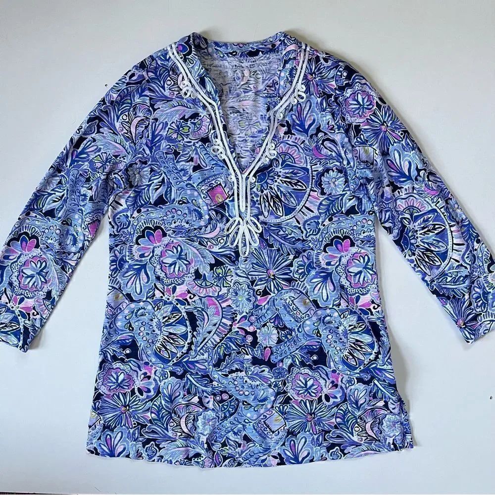 Lilly Pulitzer Kaia Knit Tunic Top Small